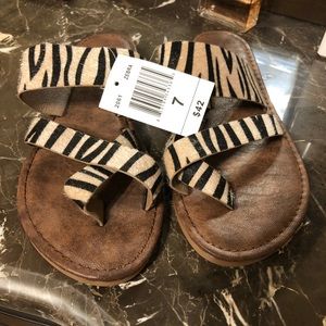 ❌SOLD❌ NWT Seven7 Zebra Print Sandals